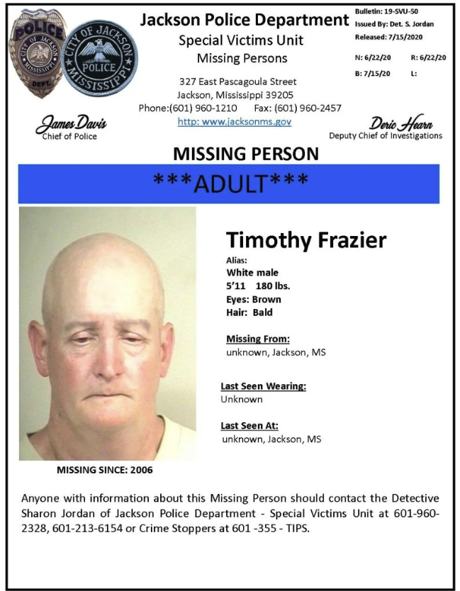 Timothy Fraizer — MissingSippi