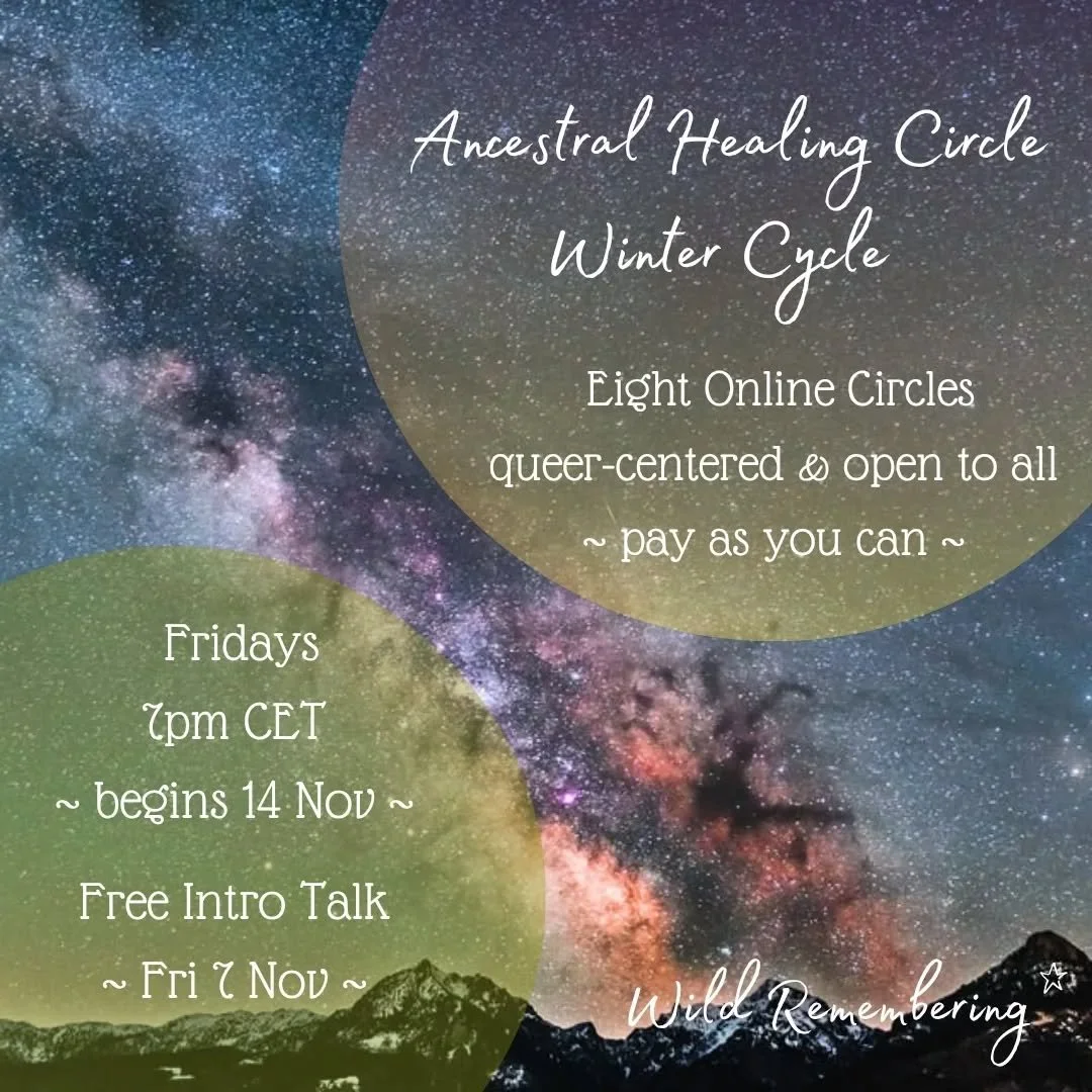 Each of our bones hums with ancient songs, sung by the voices of those who came before us. For better and for worse, we ourselves come into this life carrying the blessings and burdens of the many generations who brought us here.

Autumn and winter h