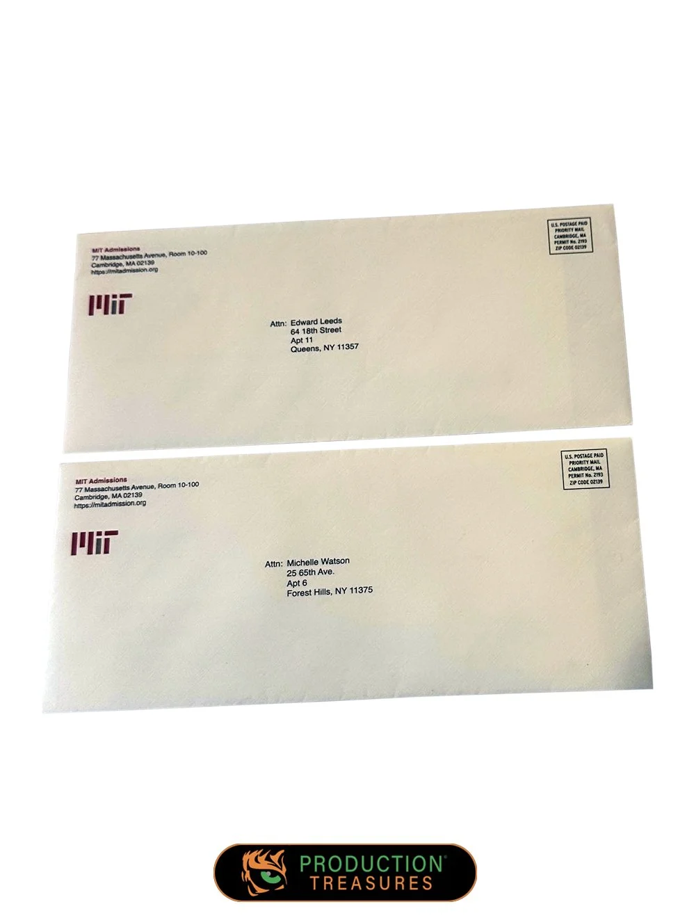 "Spider-Man: No Way Home" (2021) - Ned and M.J.'s (Jacob Batalon and Zendaya) M.I.T. rejection envelopes and  letters.