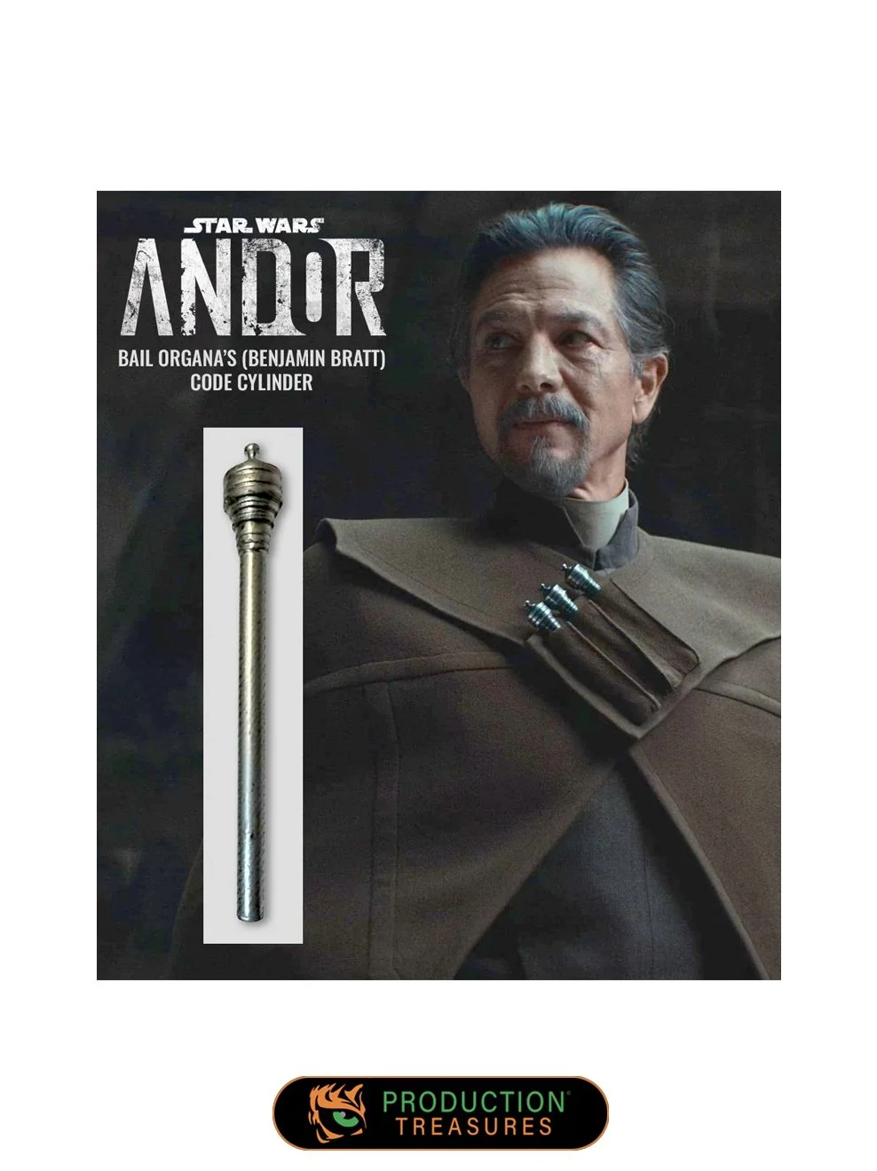 "Star Wars: Andor" (2022-2025) - Season 2 Bail Organa's (Benjamin Bratt) code cylinder. Display not included.
