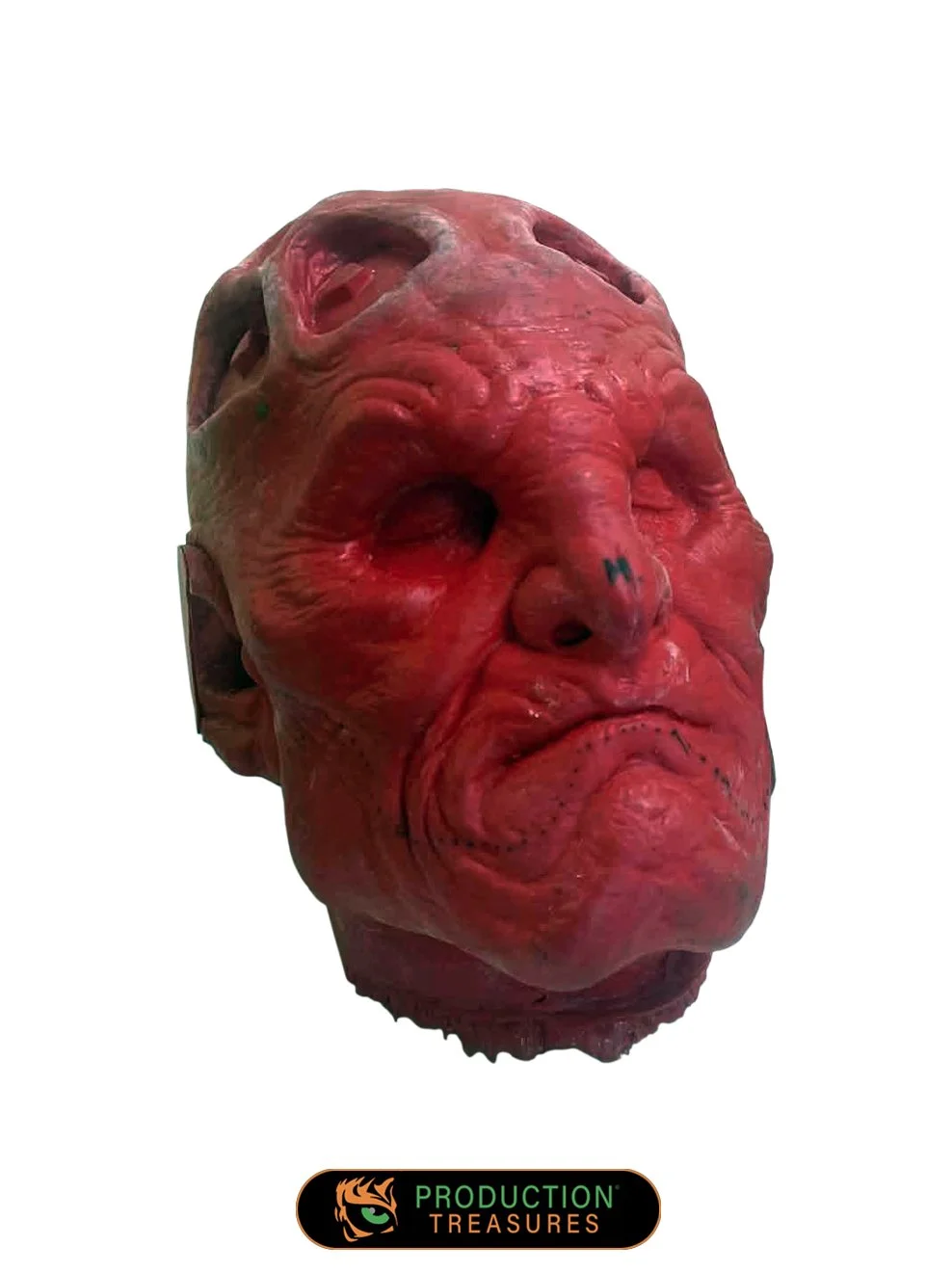 "Red One" (2024) - Krampus production life cast used for pinning hair on before appliances