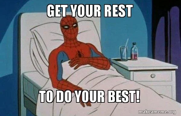 Get Some Rest and Don’t Overstress