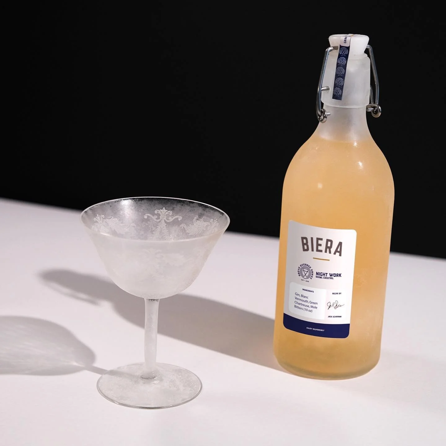 Your bartender's favourite bartender. 😎⁠
⁠
Our 500ml Night Work Cocktail was made in collaboration with Jack Schramm and is based on a common Apr&egrave;s-Ski combination of two of our favourite things - chocolate and Chartreuse!

@schrammplate is a