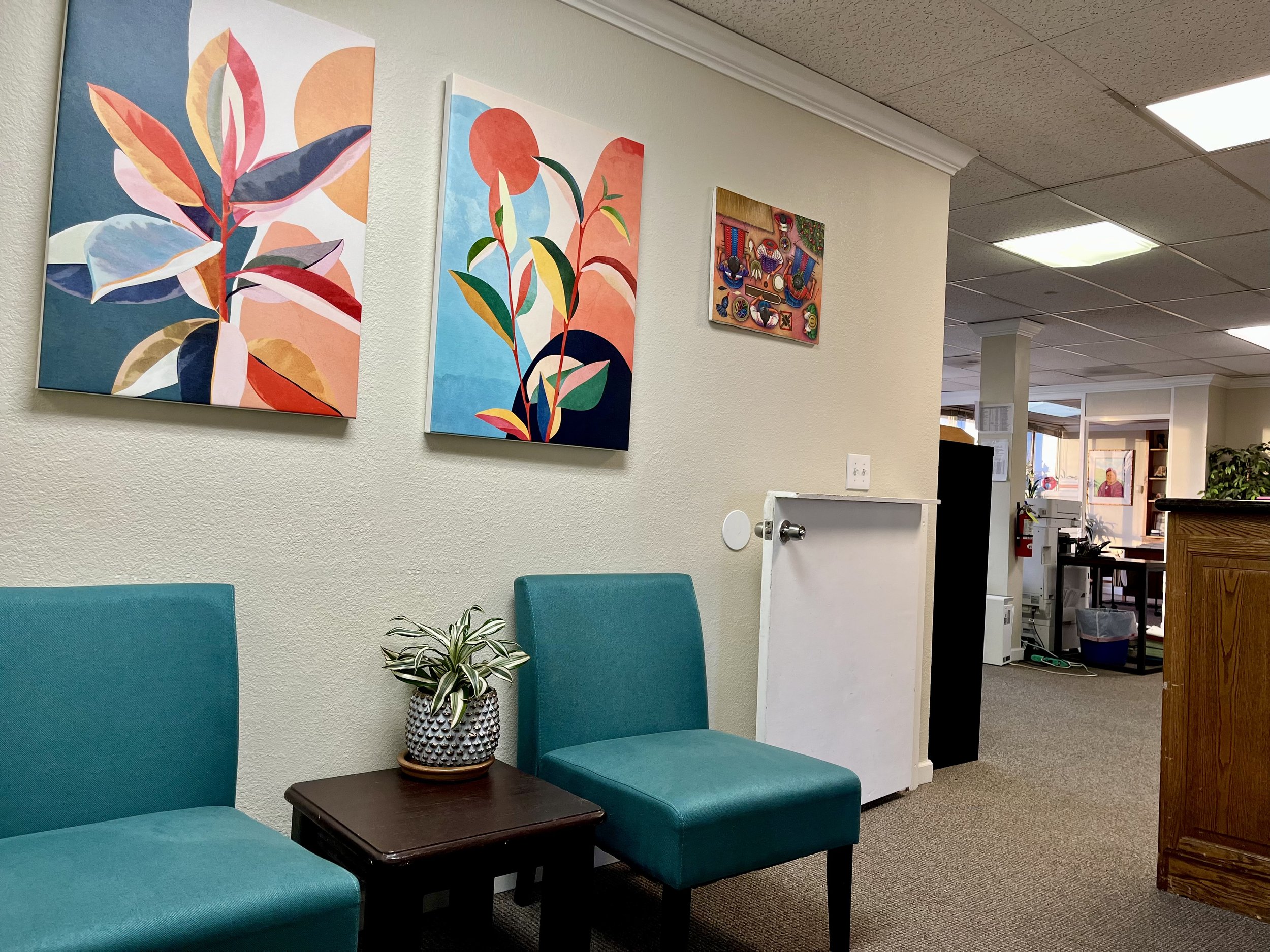 Reception Area - shot from the entranceway