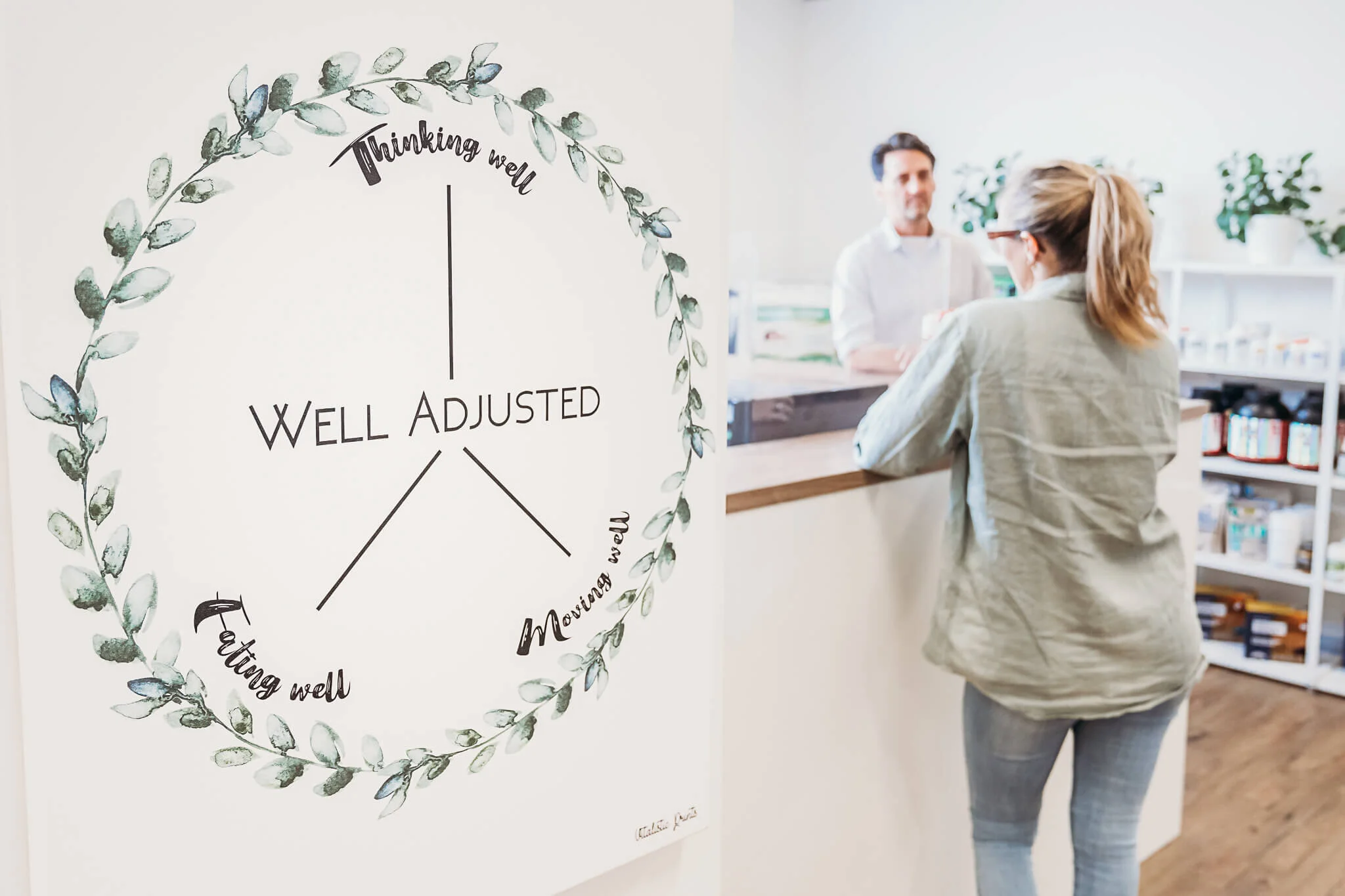 Being well adjusted means more than just physical health, eating well and thinking well also play an integral role.
