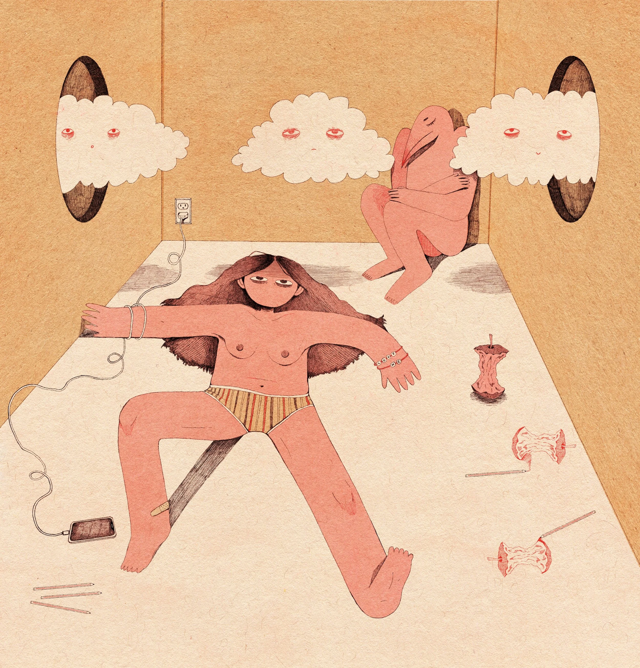 the feeling of being stuck indoors during quarantine in 2020