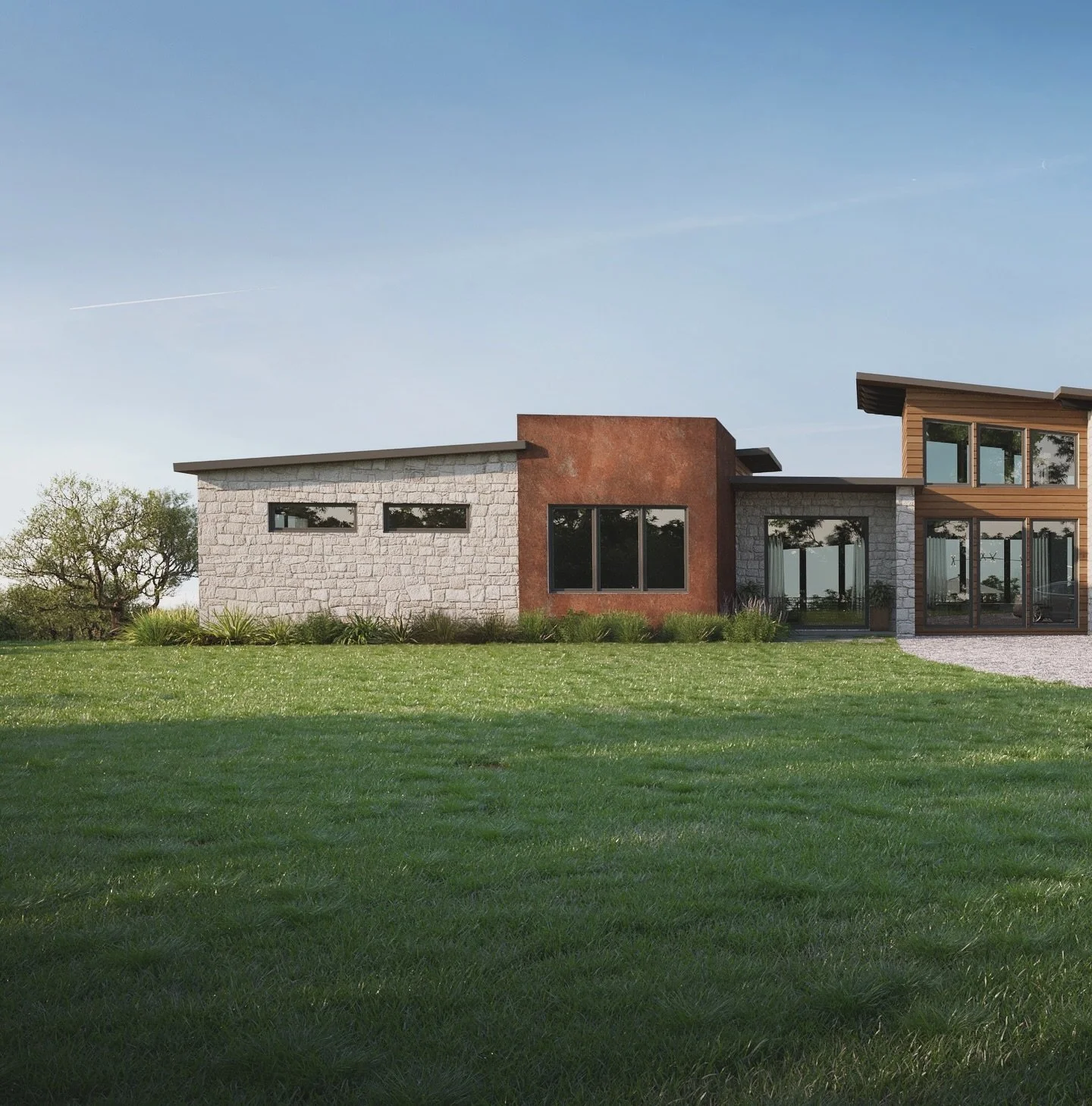 Check out these renderings of our upcoming Wild Cow (&ldquo;🤪🐮&rdquo;) project that will be breaking ground in the next couple months. This rustic contemporary home sits on almost 2 acres in the desirable Travis Settlement neighborhood, across from