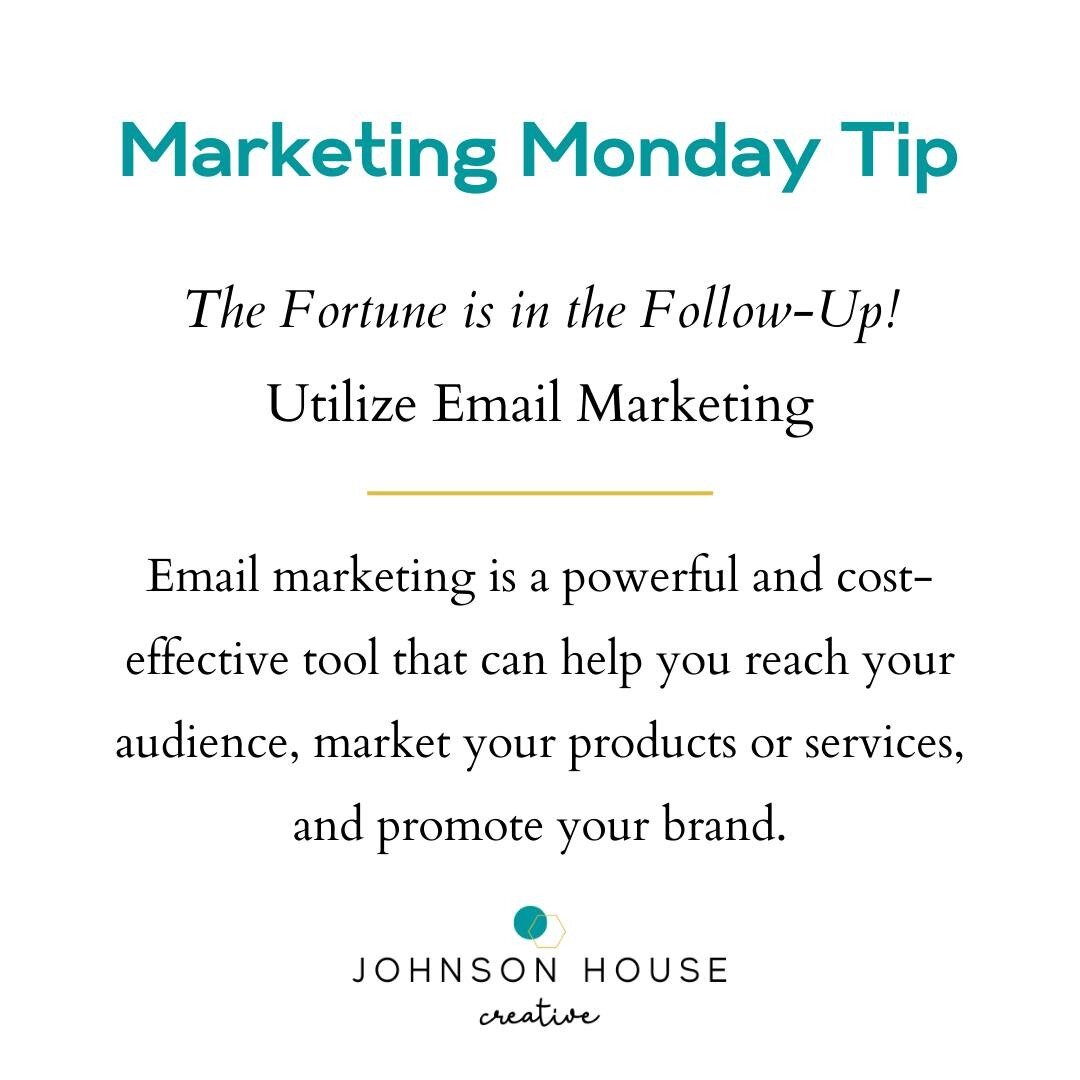 The power of email marketing is often forgotten in lieu of social media, but email marketing remains one of the most powerful and cost-effective tools to reach your audience. What are you doing to build your email list so you can follow up with poten