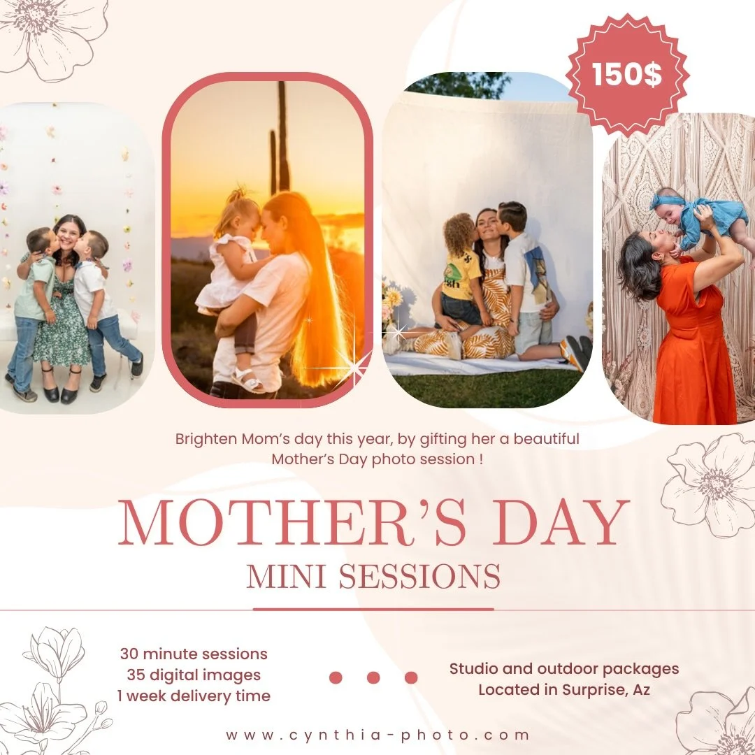 🌸Brighten Mom&rsquo;s day this year with something she&rsquo;ll cherish forever 🤍

Mother&rsquo;s Day Sessions are here and they&rsquo;re the perfect way to capture those sweet, meaningful moments whether it&rsquo;s just mom and her babies, the who