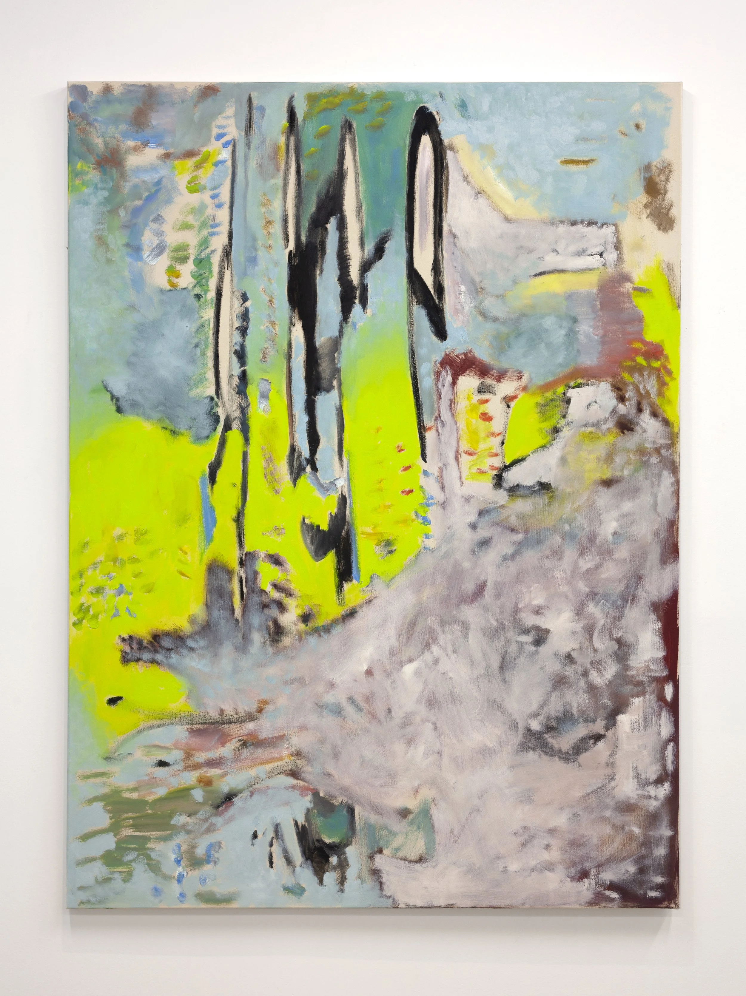 Landscape (information), 2023. Oil on canvas, 152 x 112cm.