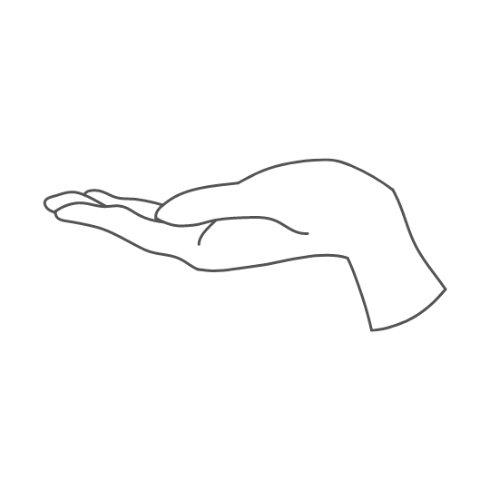 hand-drawn simplified needles in back acupuncture icon