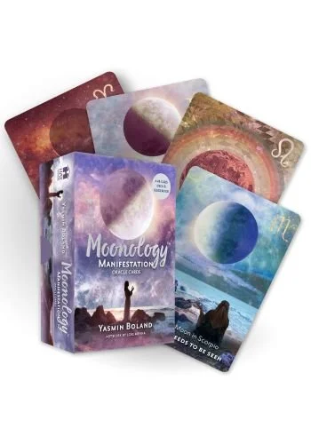 MOONOLOGY Manifestation Oracle  48-Card Deck and Guidebook by Yasmin Boland complete set