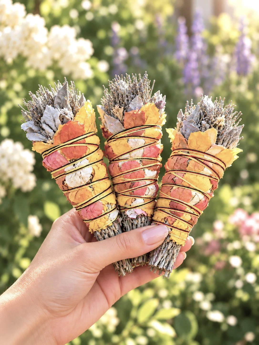 Abundance & Prosperity - Cone Shape Smudge Wand