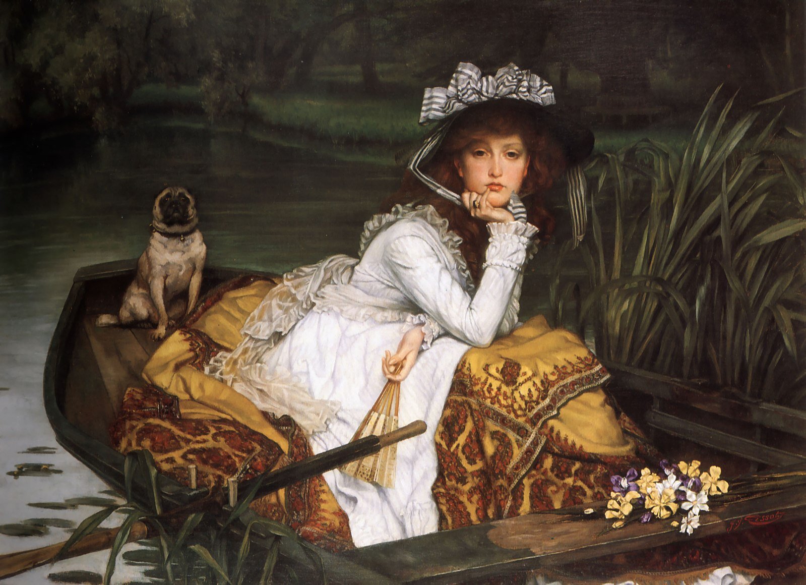 James Tissot - Young Lady in a Boat, 1870