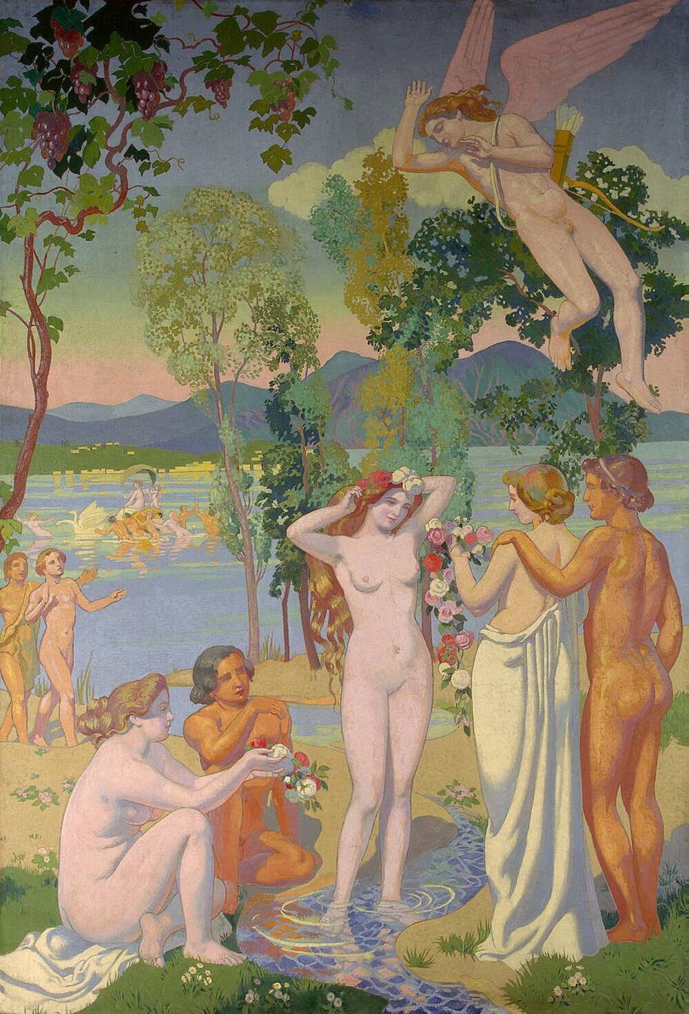 Panel 1 Eros is struck by Psyche's beauty, 1908