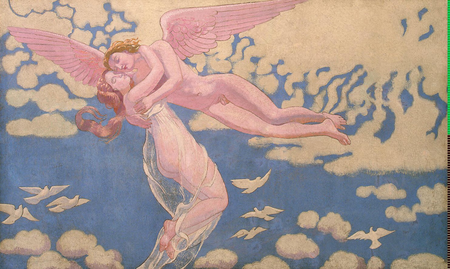 Panel 7 Cupid carrying Psyche up to heaven, 1908