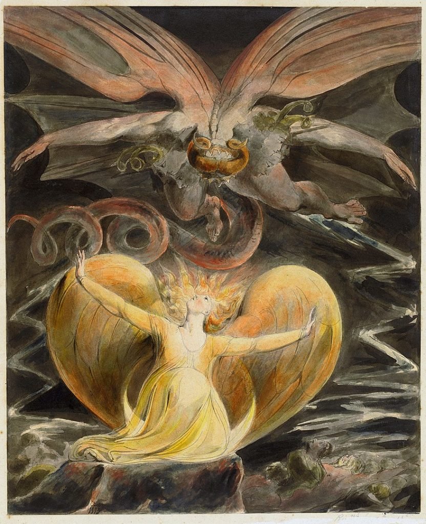 The Great Red Dragon and the Woman Clothed with Sun by William Blake, 1805