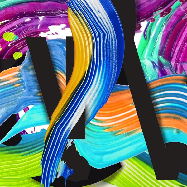 "POW" Typography work by Barbara Nino, detail