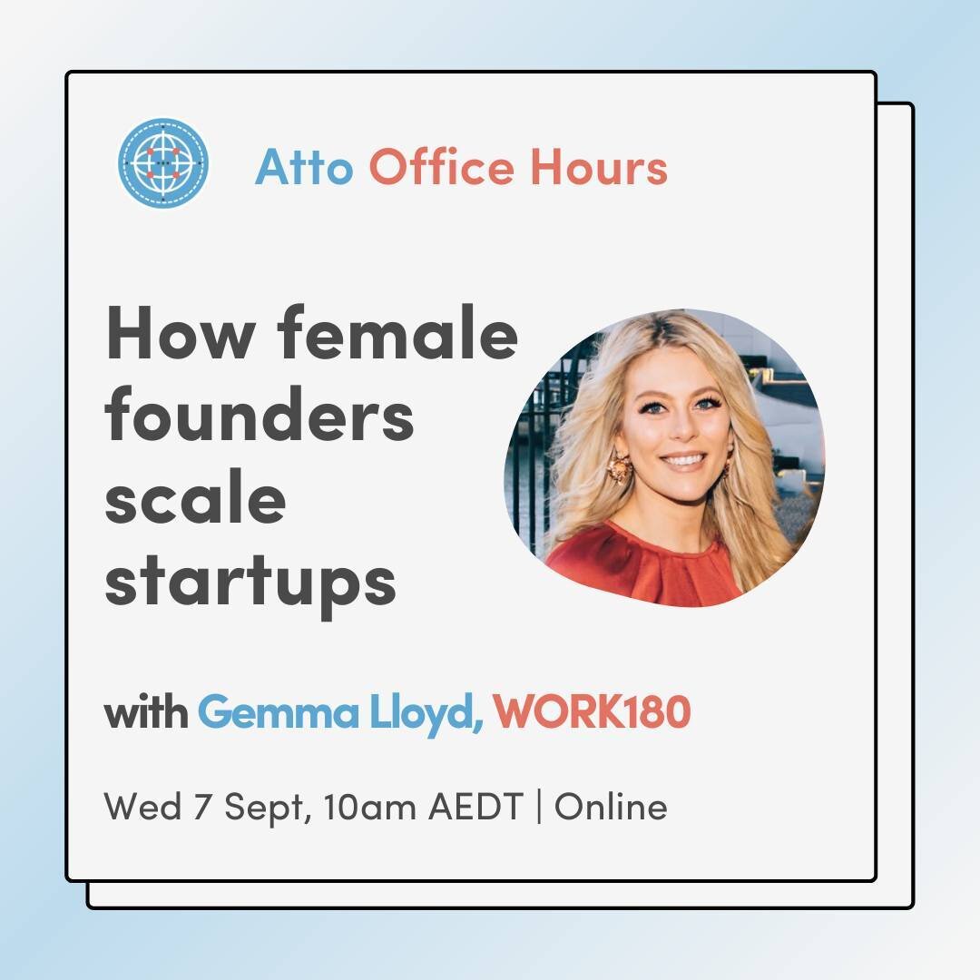 Wondering what it&rsquo;s really like to build a global tech startup as a female founder? 🚀

Join us for our Office Hours series with leading female founders in startups! 👩&zwj;💻 

This week on Wed 7 Sept, at 10am AEST, we've got the game-changer 