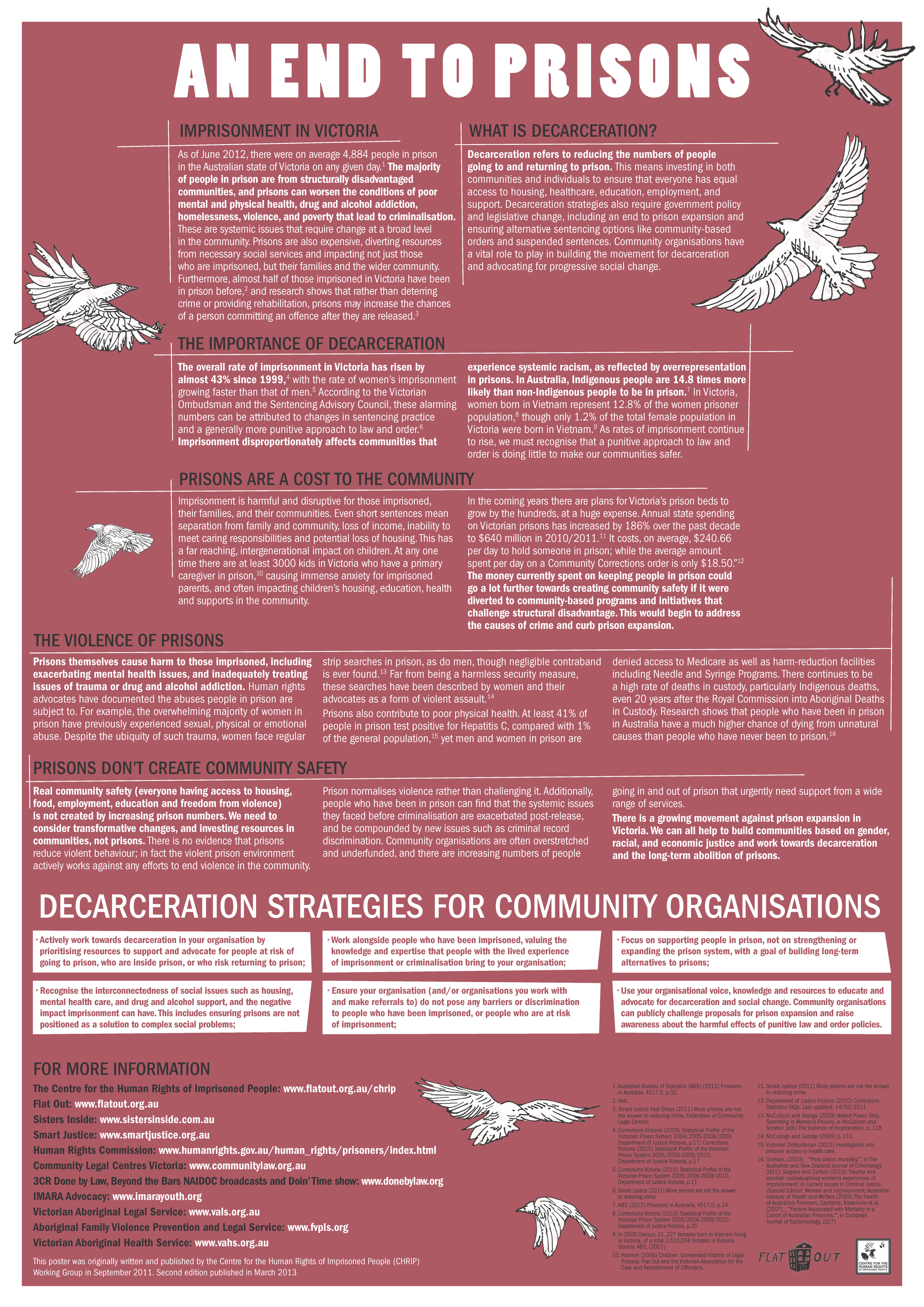 Comaprison Poster An End to Prisons poster (2013) — Flat Out Inc.