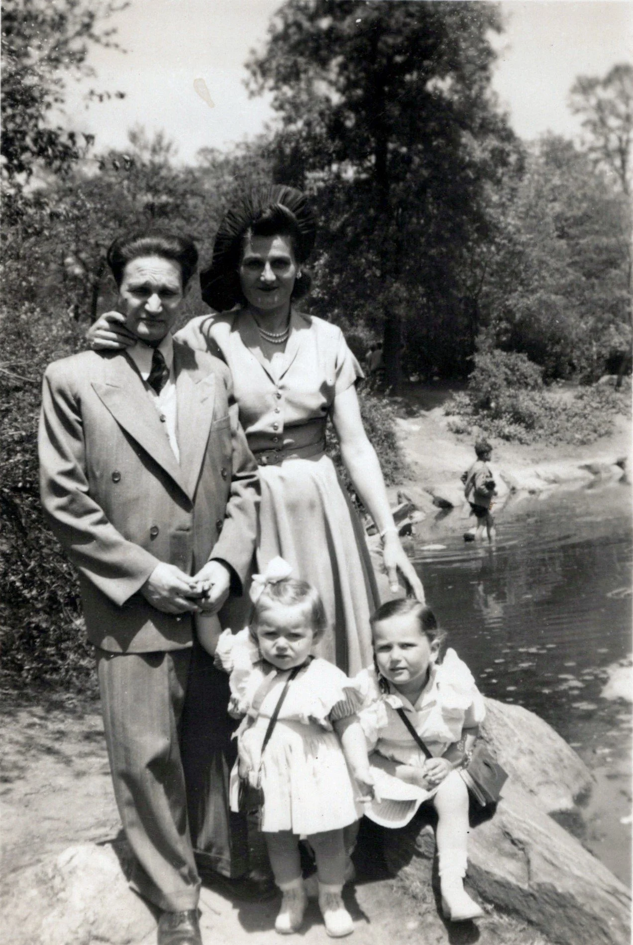 Bryks family in Central Park, New York (1951)