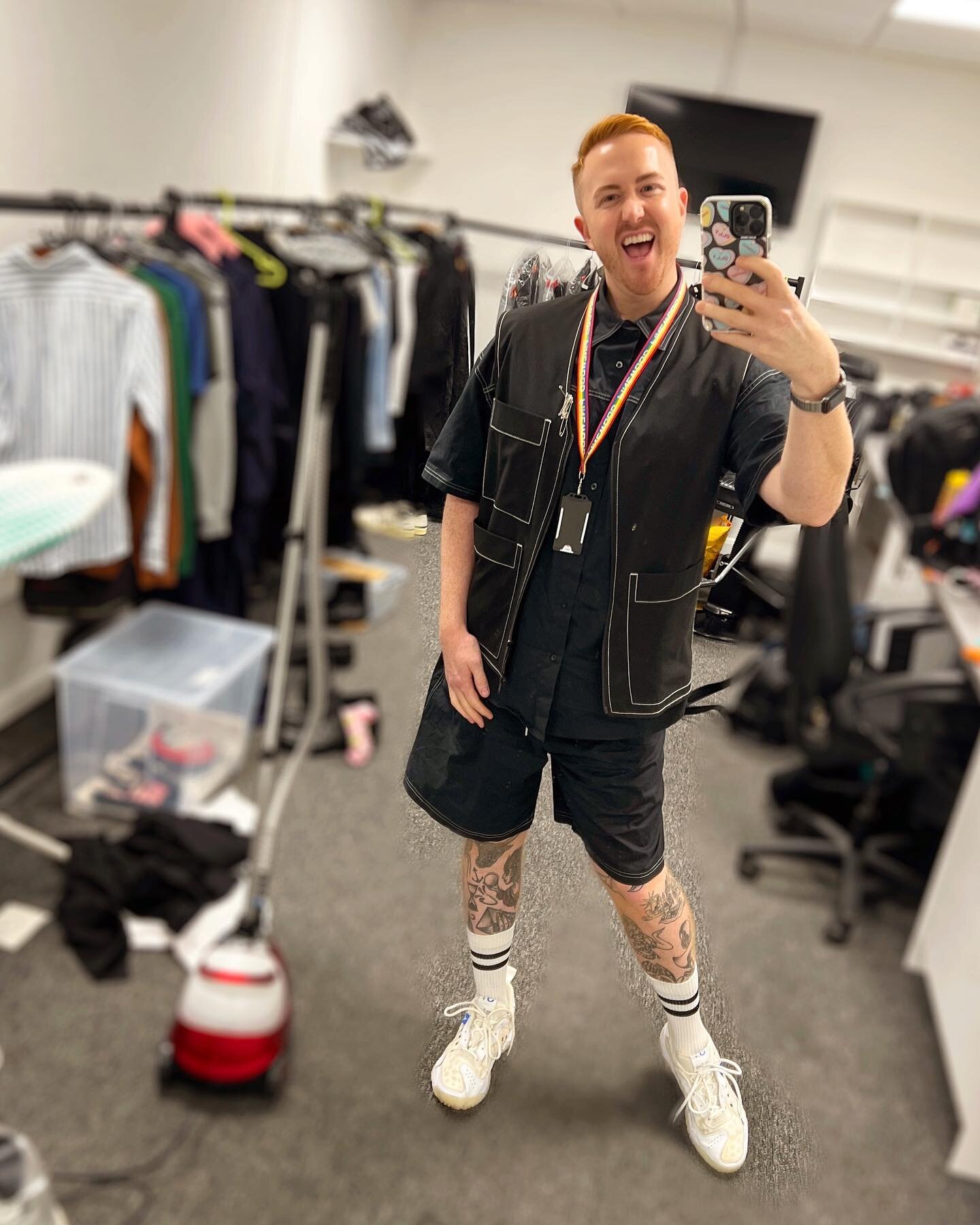 #outfitoftheday - Serving you Gothic fisherman vibes in studio today. Ahoy there me hearties! 🎬🎣🖤🐟💀
&bull;
&bull;
&bull;#mensfashion #styleinspo #onset #menstyle #instagay #goth