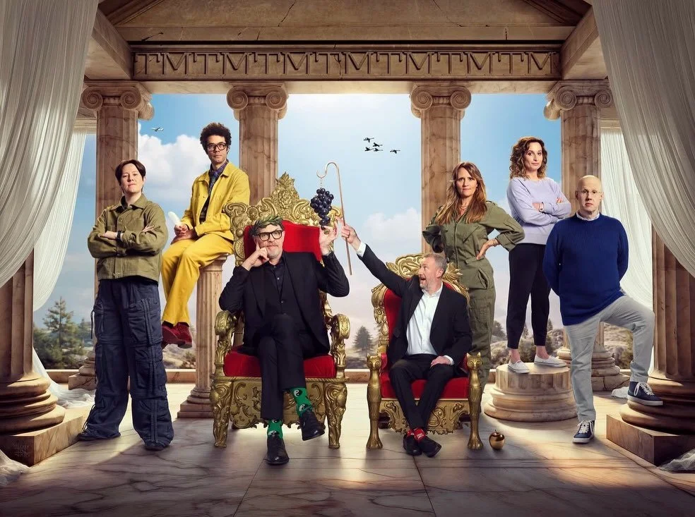 IT&rsquo;S BAAAAAAAACK! 💌
@taskmaster series 22 tonight on @channel4 9pm.
Ya gunna wanna watch it! A beautiful line up of very funny &amp; very lovely people. 🎬🪡📺✨

Wardrobe Stylist @patrickjack 
Assisted by @amycundill &amp; @megdaviestylist 

#