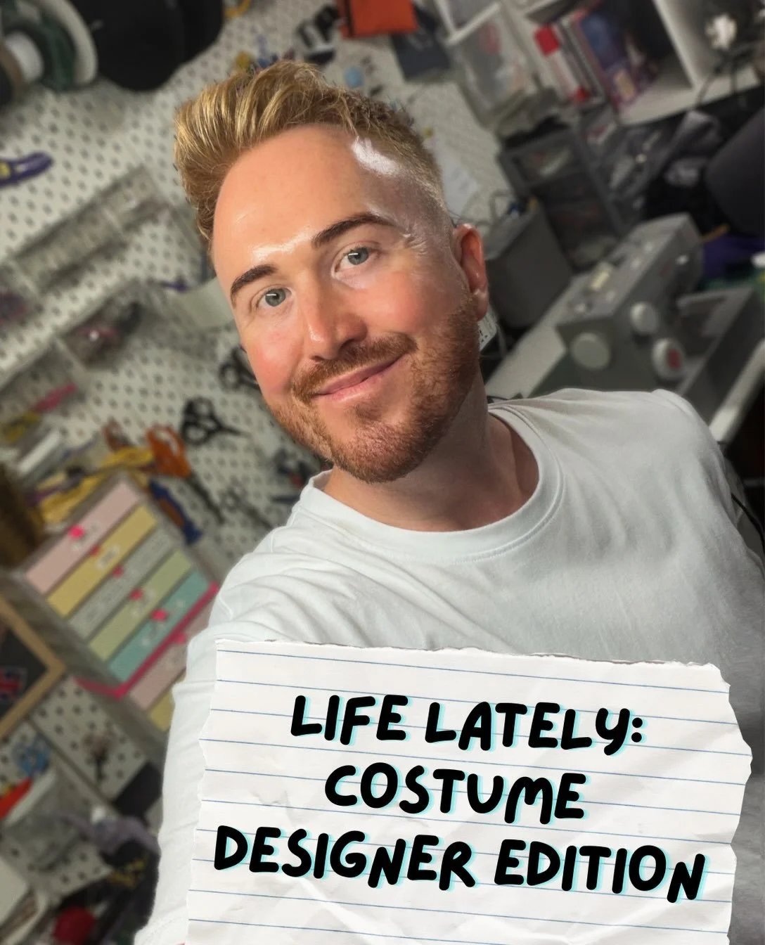 LIFE LATELY: COSTUME DESIGNER EDITION ✂️

A little look at what September has looked like so far &mdash; in the studio, on set, behind the scenes and a few of the things currently keeping me inspired (or just keeping me going 😂).

1. Selfie in the s