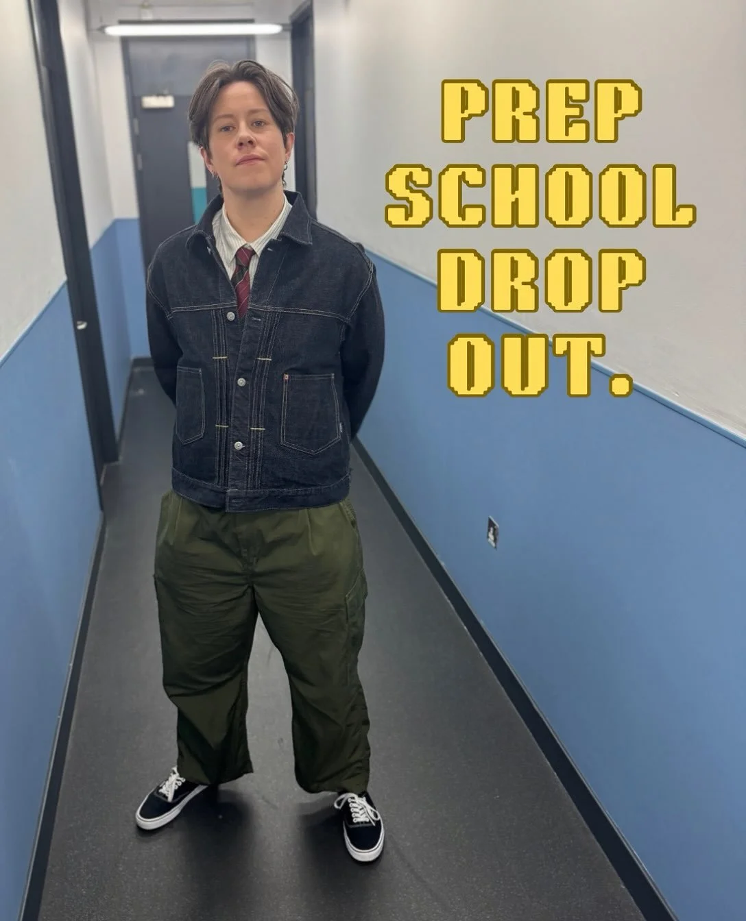 @chloepetts &times; @taskmaster ep7 👔 
#styledbyme @patrickjack

&ldquo;Prep School Dropout.&rdquo;

A little late to class with this one! Life&rsquo;s been rather busy, so I&rsquo;m playing catch-up with Chloe&rsquo;s Taskmaster looks. 📚

A little