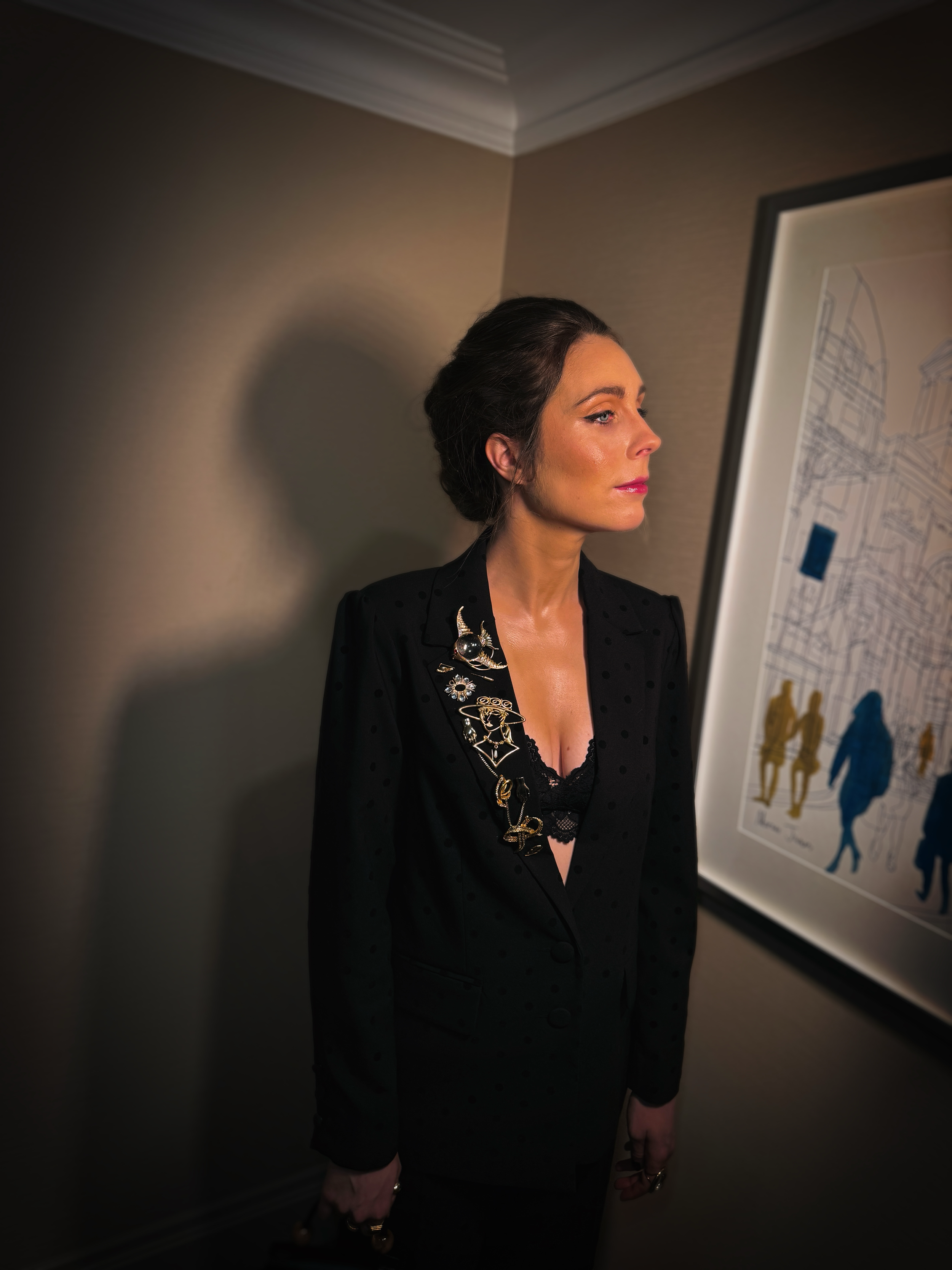 Styling Stevie Martin red carpet suit