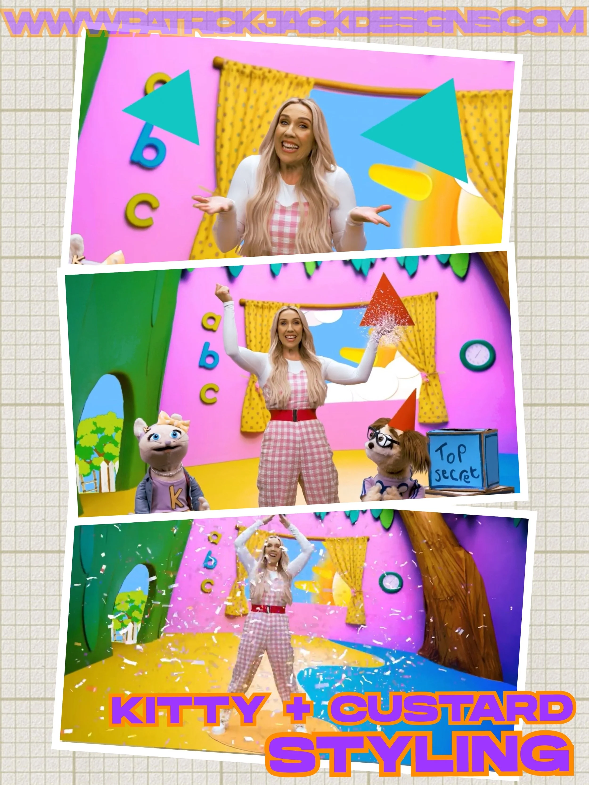 styling for kitty and custard by Patrick Jack
