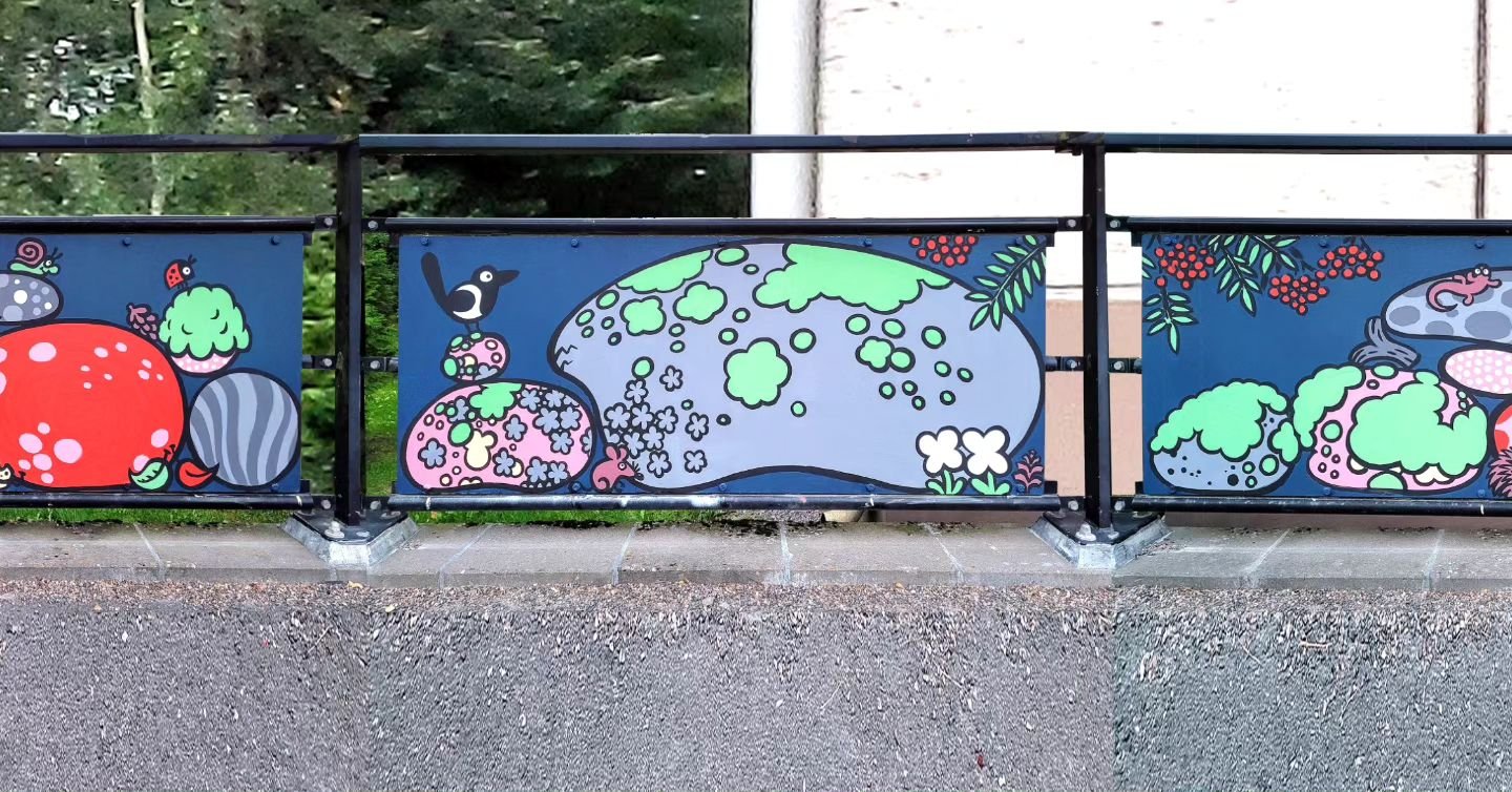 Kivim&auml;ki rocks! 2024
@maria_bjorklund_art k&auml;vi pirist&auml;m&auml;ss&auml; Kivim&auml;en katukuvaa ❤️