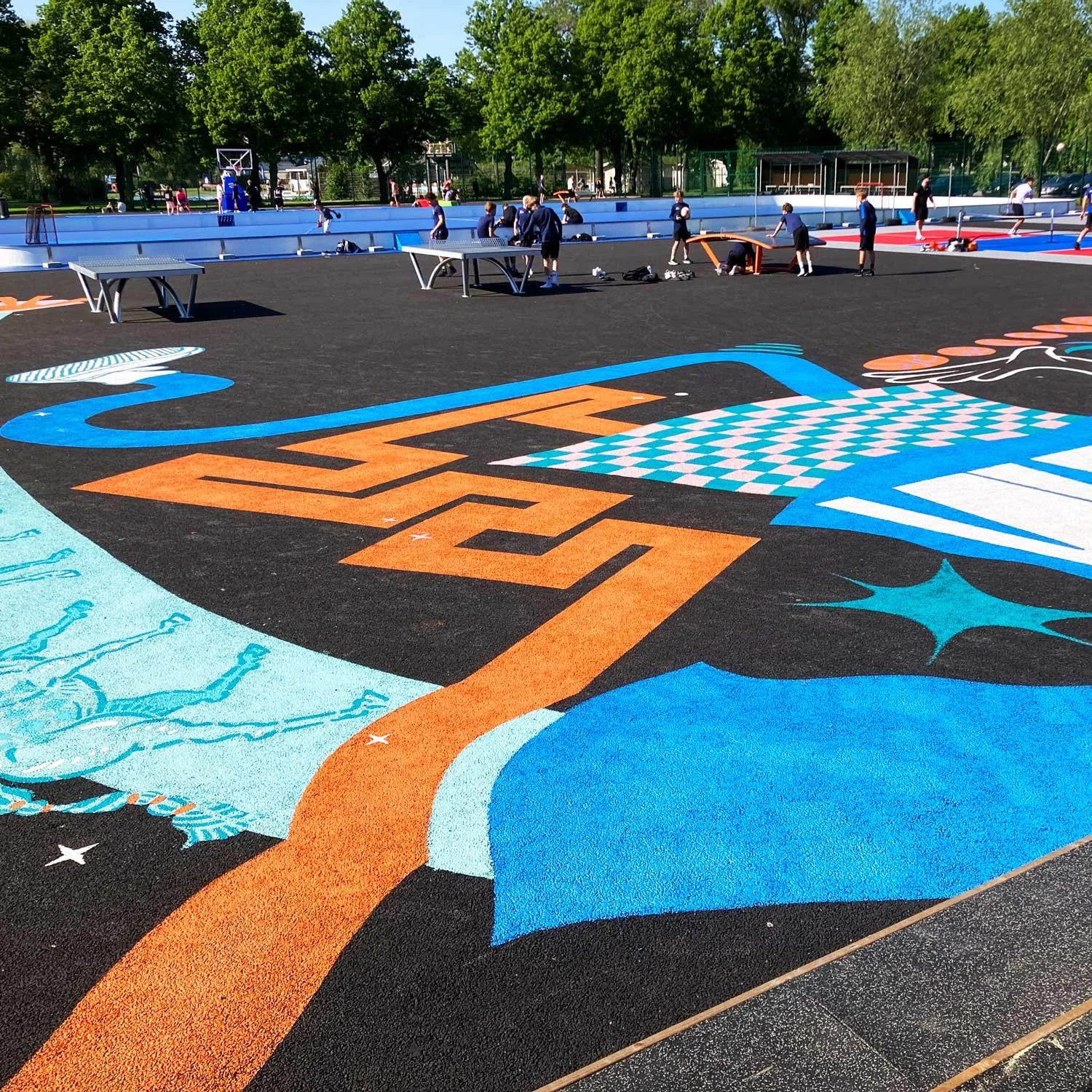 Kupittaan monitoimikentän maamaalaus (2025)