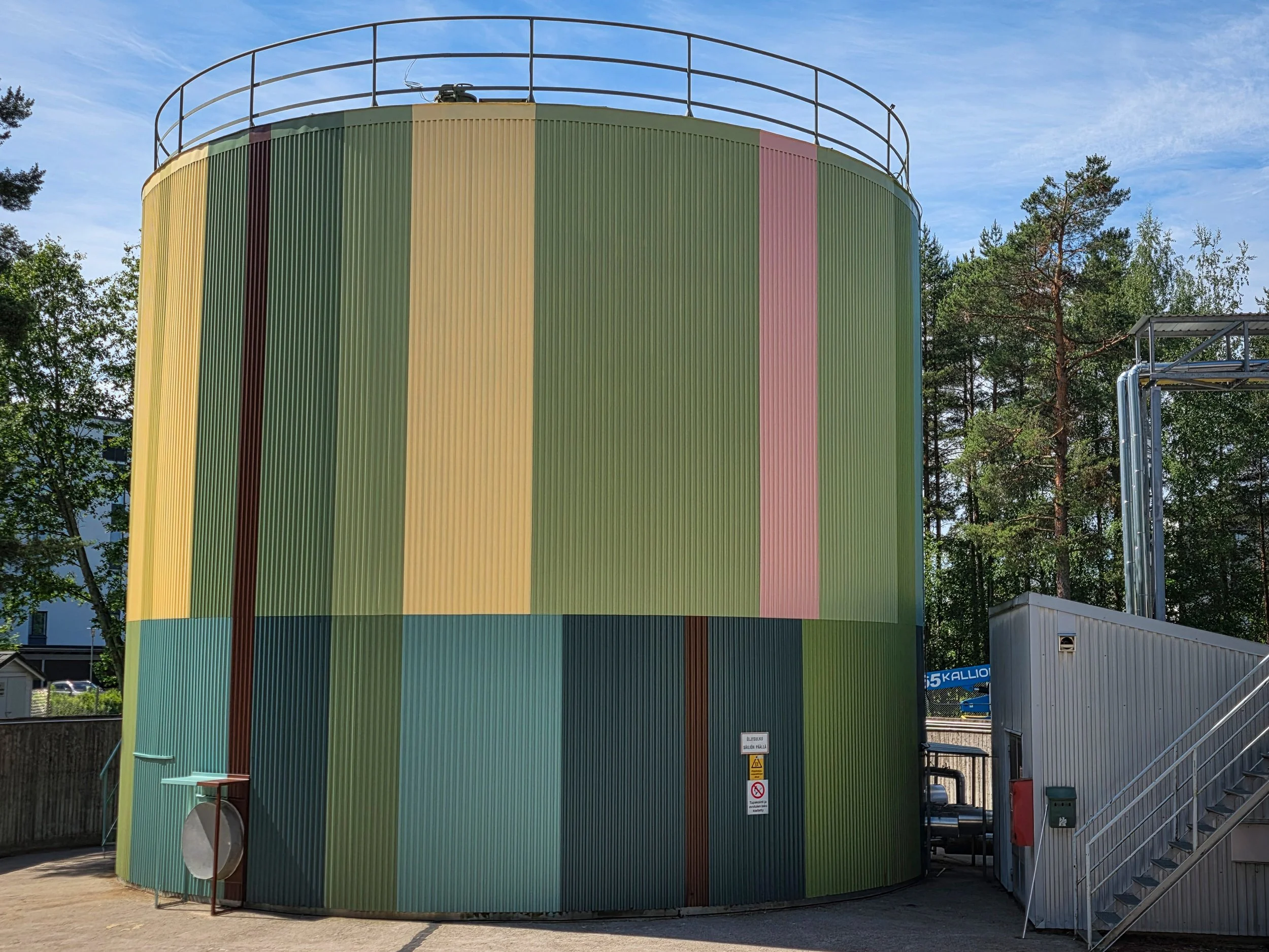 Säiliön maalausdesign.