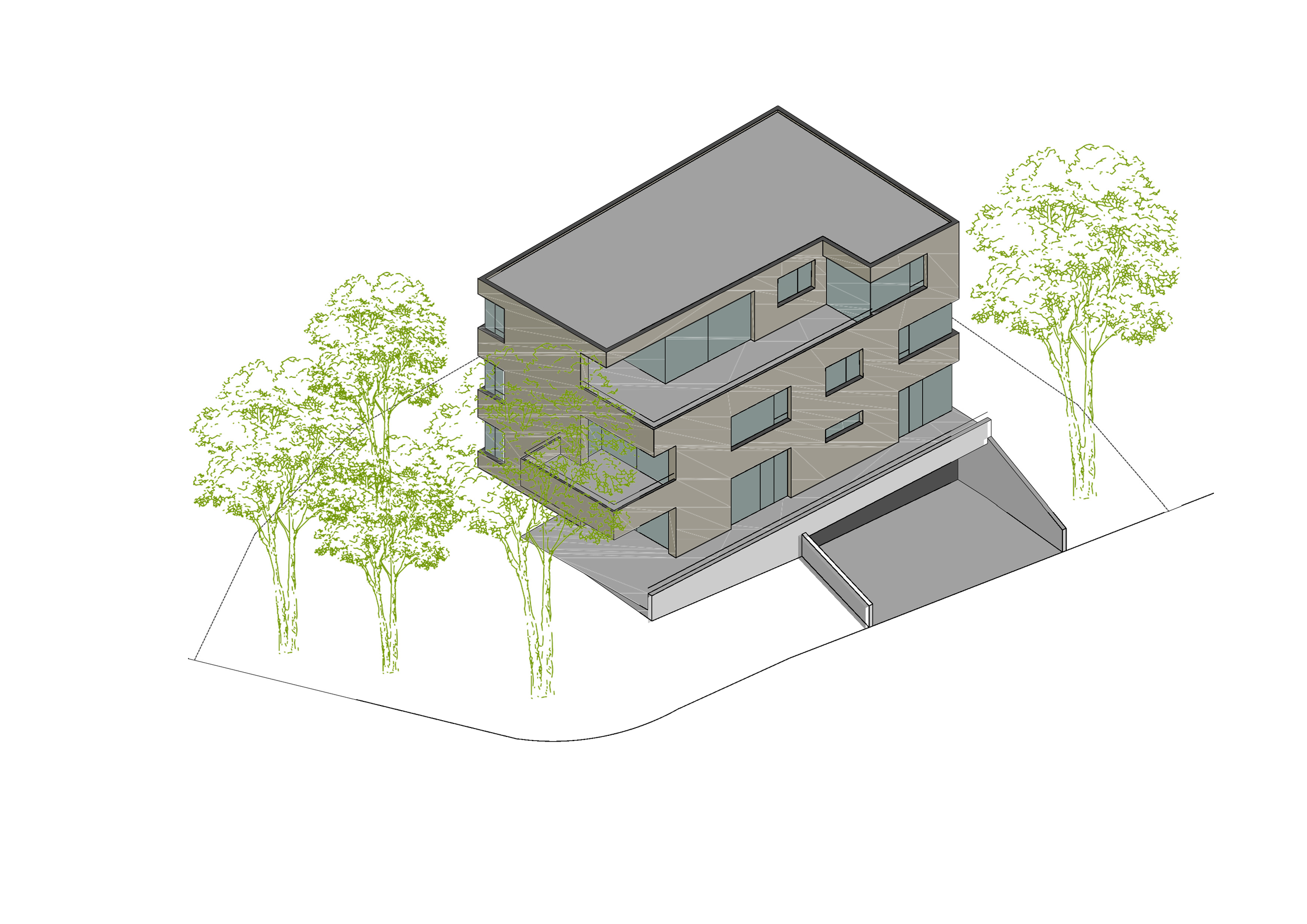 Überbauungsstudie, Brunaustrasse, 2022