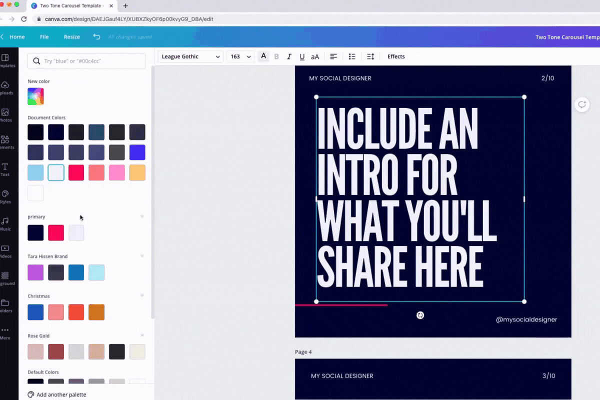 Here's how you do the Changing Color GIF in Canva