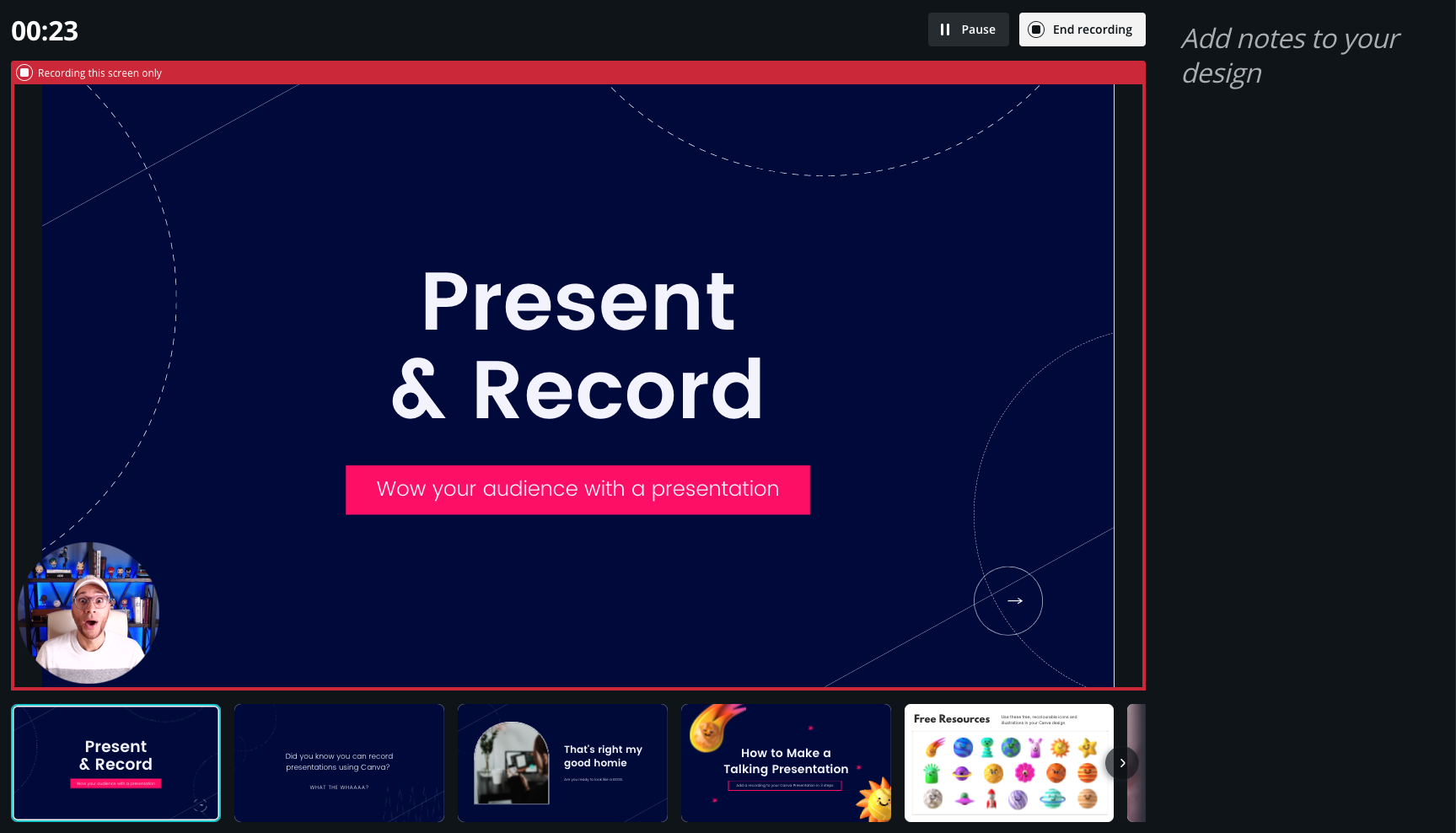 record presentations online