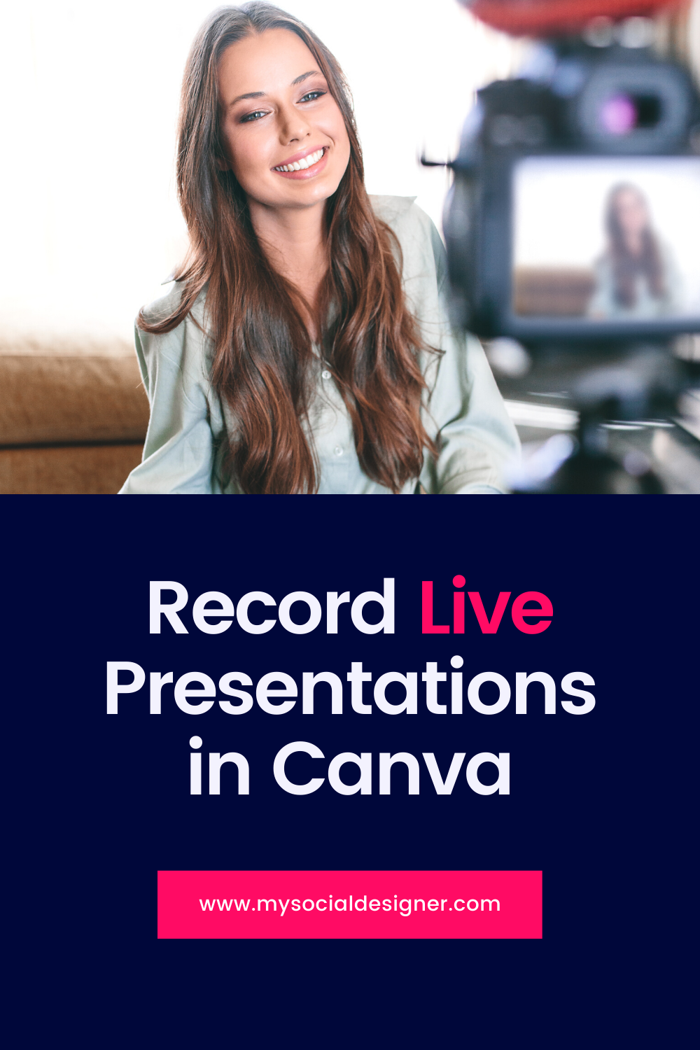 record canva presentation without camera