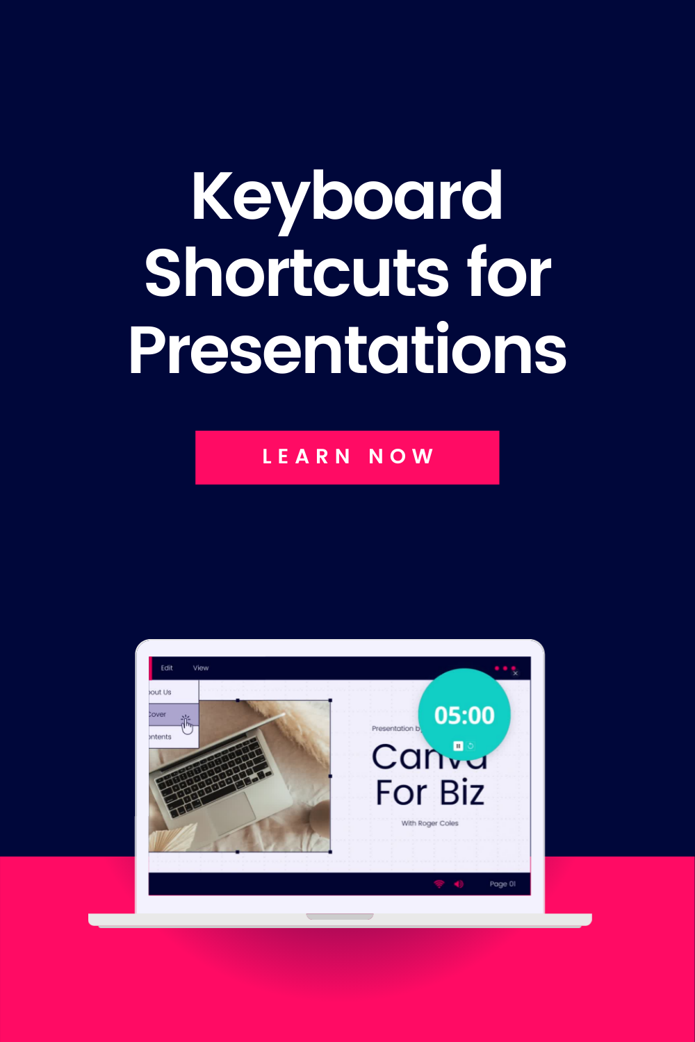 canva presentation quick keys