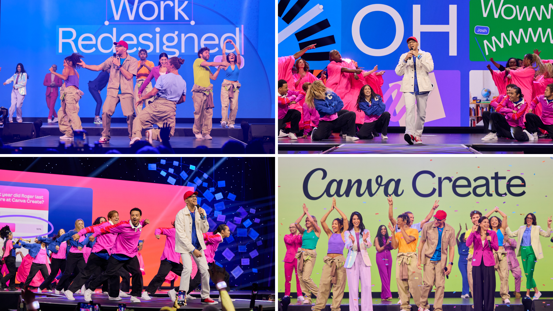 Roger Coles | Canva Verified Expert rapping at Canva Create