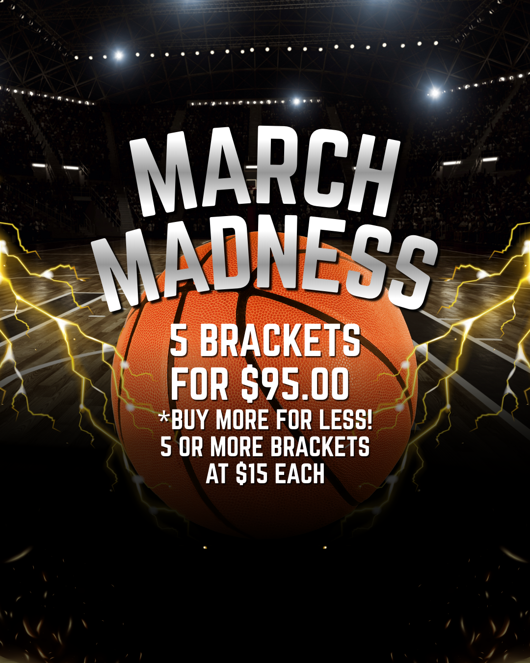5 Brackets for $95.00  *Buy more for less! 5 or more Brackets at $15 each!