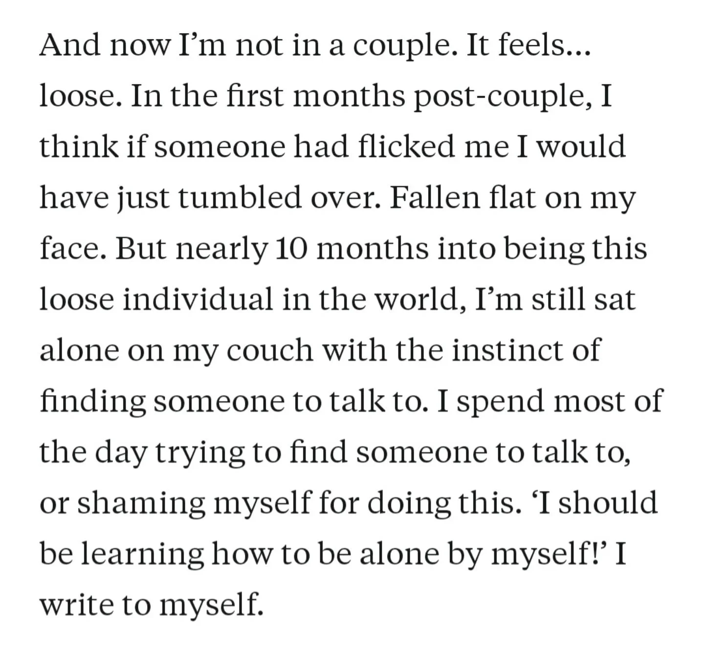 From: to not be a couple 

🌿