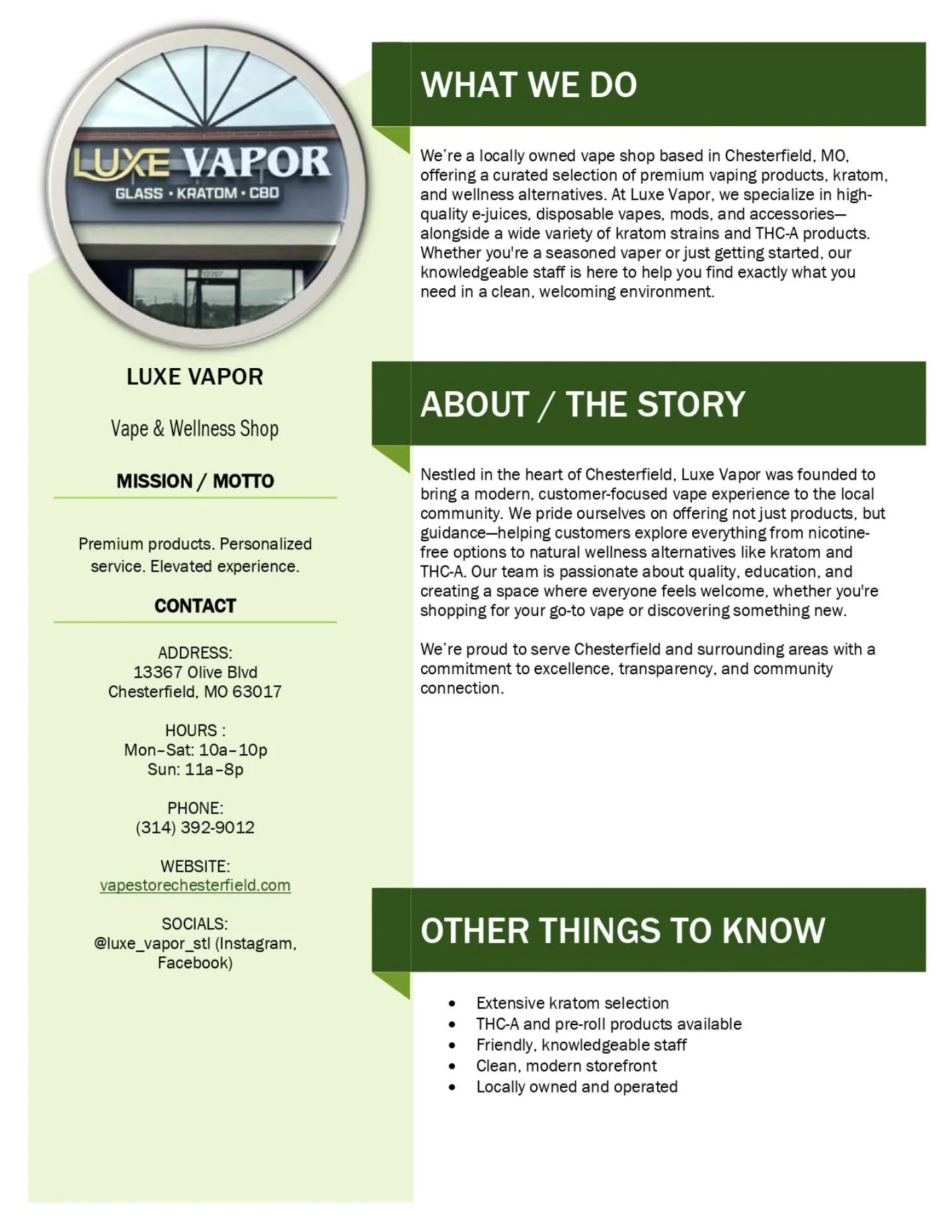 Another business nearby Luvwoo Bar!