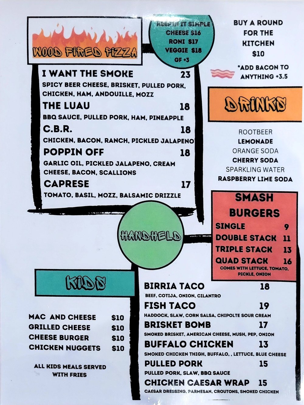 Tilton Menu — Kettlehead Brewing Company