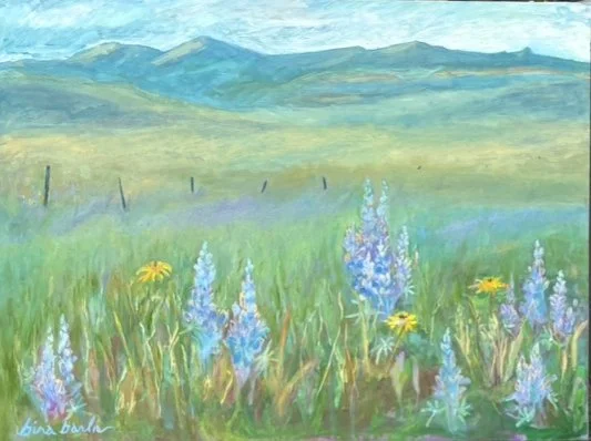 "Lupine Meadows"
36' x 48" oil
$1680 Frame Included