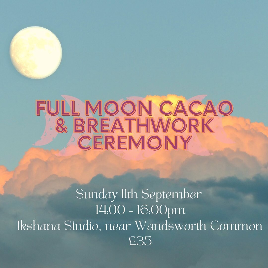Join us for an immersive, in-person Ceremonial-Grade Cacao and Breathwork ceremony. 💫 ❤️ 

Embrace the potent energy of the full moon in Pisces to tap into your heart intuition and flow. The cacao meditation and breathwork practice will help you rec