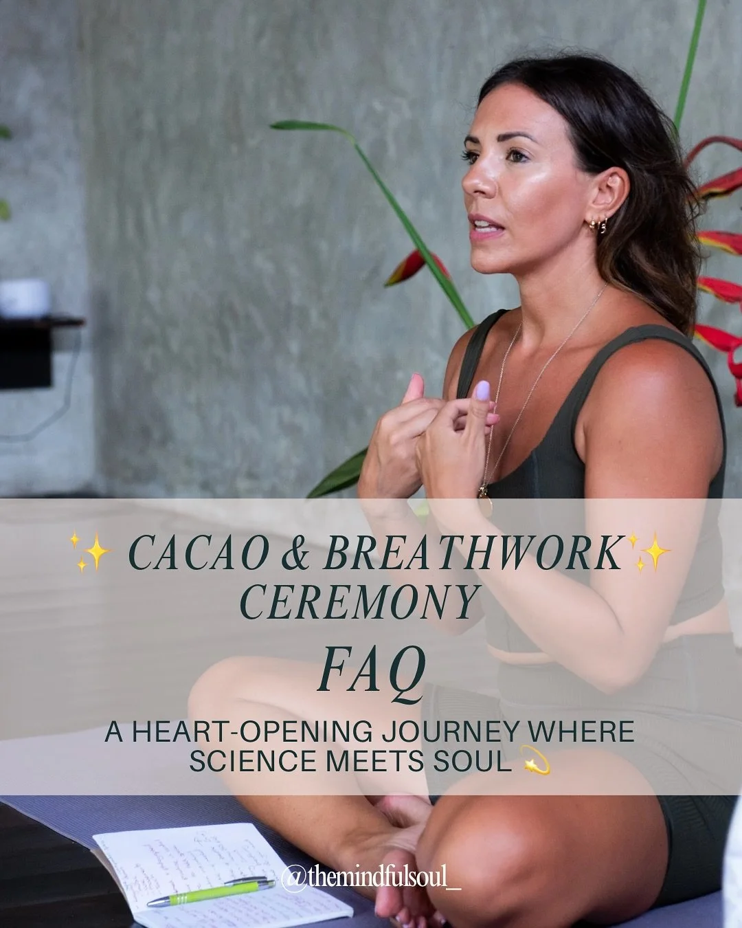 Cacao &amp; Breathwork Ceremony 
✨ A heart-opening journey where science meets soul ✨

If you&rsquo;ve been craving a moment to pause, breathe deeply, and come home to yourself - this is for you.

Through ceremonial cacao + conscious connected breath