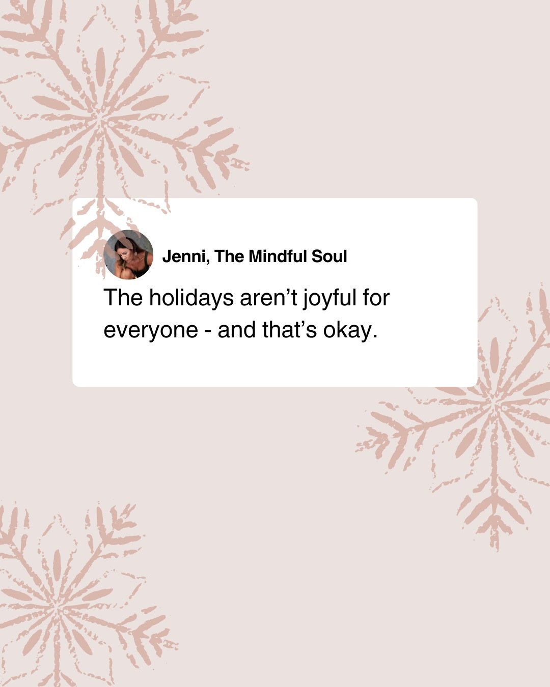 I used to love Christmas. But for the last five years, since my marriage ended, this time of year has felt different. Tender. Heavy. Complicated.

And I know I&rsquo;m not alone in that. 🫶🏽

For some people, this season highlights the absence of a 