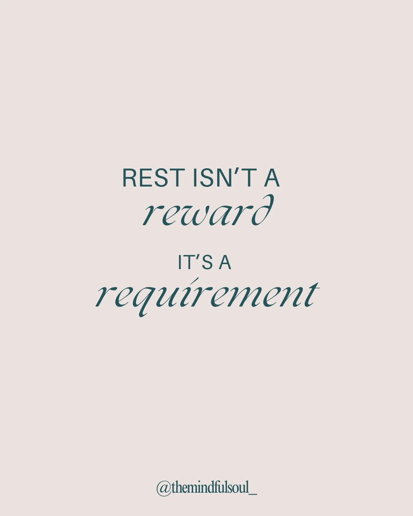 We were taught that rest is something you earn.
But our bodies don&rsquo;t work like that.

Rest isn&rsquo;t a reward.
It&rsquo;s a requirement.

When we pause, even briefly, our nervous system recalibrates, our mind clears, and our body gets a chanc