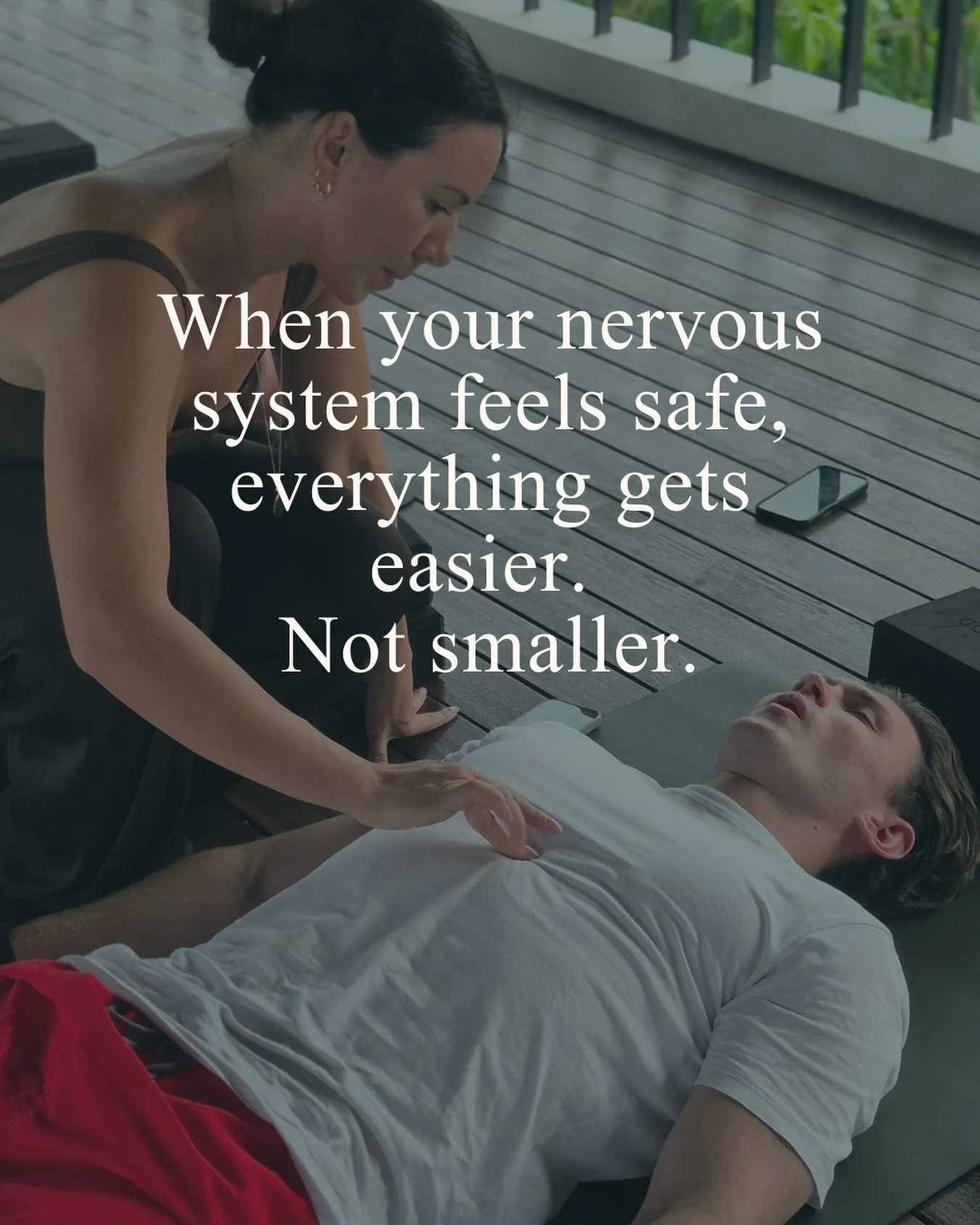 When the nervous system feels safe, the body shifts out of survival and into regulation.

Here&rsquo;s what actually changes 

Physiologically:
&bull; The amygdala (threat detection) quiets
&bull; The vagus nerve increases parasympathetic activity
&b
